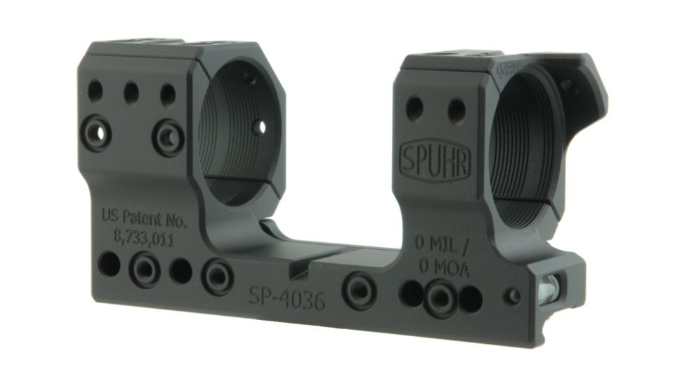 Spuhr 34mm Rifle Scope Mount, Black, Height- 34mm/1.35in 1006910