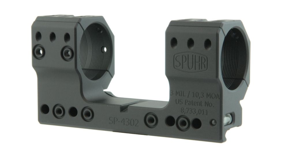 Spuhr 34mm Rifle Scope Mount, Black, Height- 38mm/1.5in 1006912