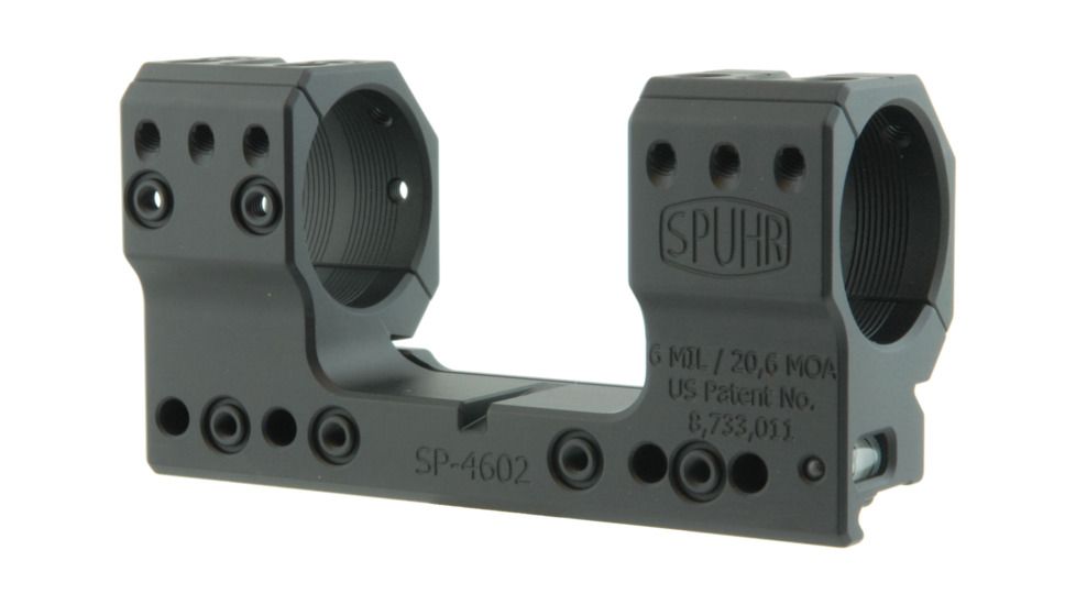 Spuhr 34mm Rifle Scope Mount, Black, Height- 38mm/1.5in 1006914