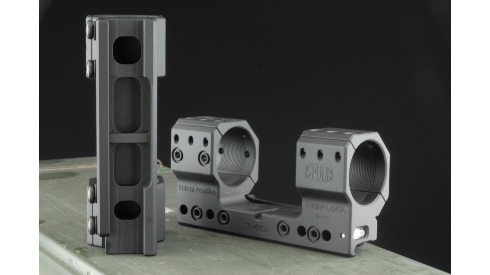 Spuhr 34mm Rifle Scope Mount, Black, Height- 37mm/1.46in 1006918