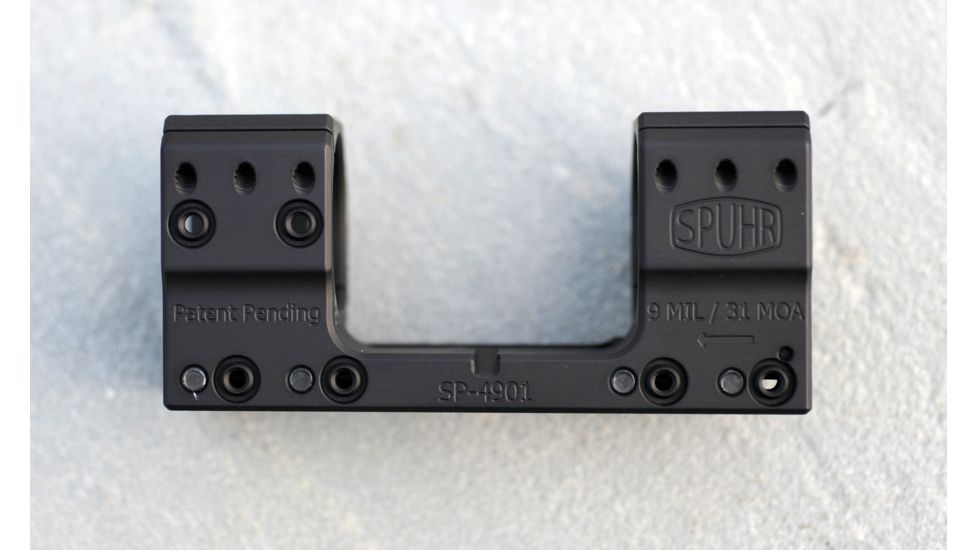 Spuhr 34mm Rifle Scope Mount, Black, Height- 30mm/1.18in 1006922