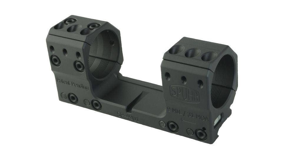Spuhr 34mm Rifle Scope Mount, Black, Height- 30mm/1.18in 1006922