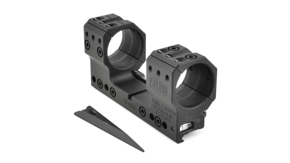 Spuhr 34mm Rifle Scope Mount, Black, Height- 38mm/1.5in, SP-4902