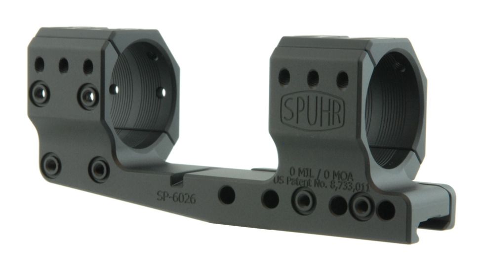 Spuhr 36mm Cantilever Rifle Scope Mount, Black, Height- 32mm/1.26in 1006933
