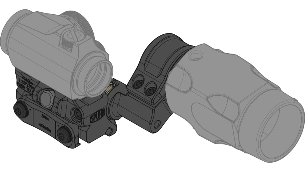 Spuhr Aimpoint T-2/Comp M5 Magnifier Mount, 39mm, Black, RDF-20153K