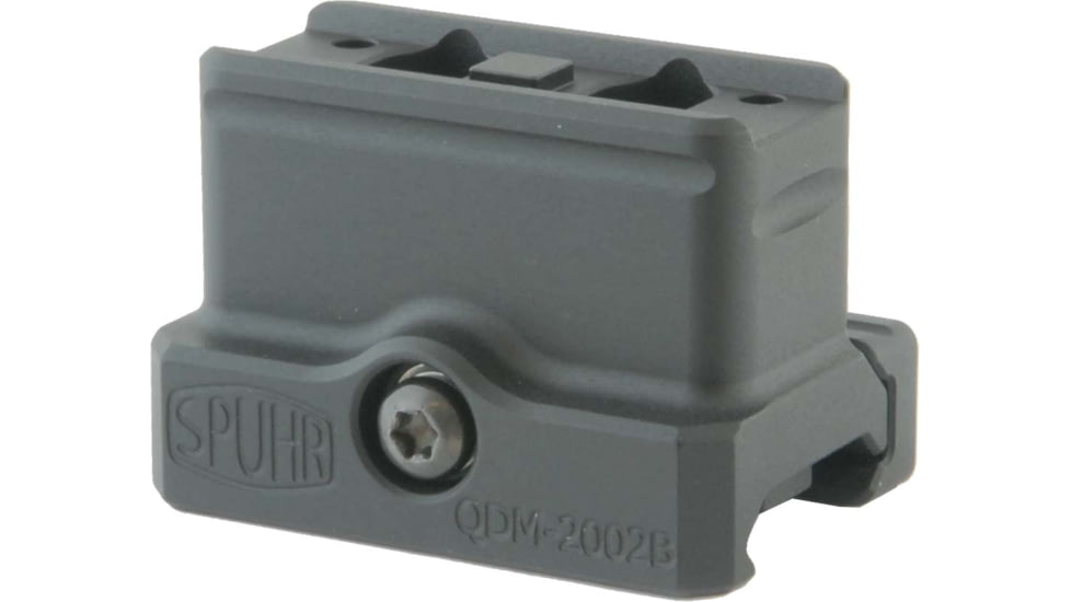 Spuhr Aimpoint T-2 RDS Mount, Lower 1/3, 42mm/1.65in QD, Black, QDM-2002B
