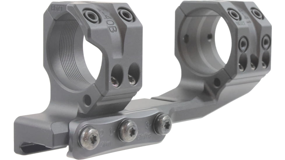 Spuhr Cantilever Scope Mount, 34 mm Tube, 38 mm, 0 Mil, Black, SP-4022CM