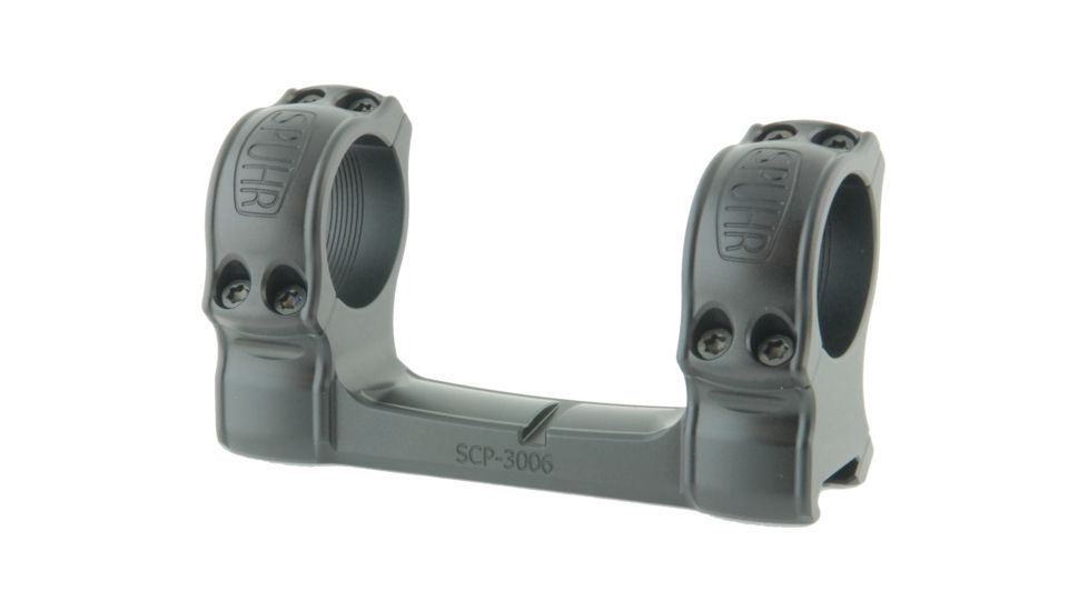 Spuhr Picatinny Aesthetic Mount w/Classic Rings, 0 MOA, Dia 30mm, H 34mm, Black 7340150712181