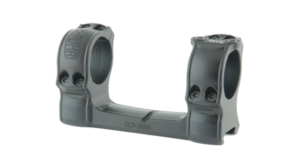 Spuhr Picatinny Hunting Mount w/Single Interface Ring, 0 MOA, Dia 30mm, H 34mm, Black 7340150712099
