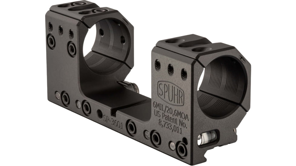 Spuhr Scope Mount 30mm Tube, 30mm, 6Mil, Picatinny, Black, SP-3601M