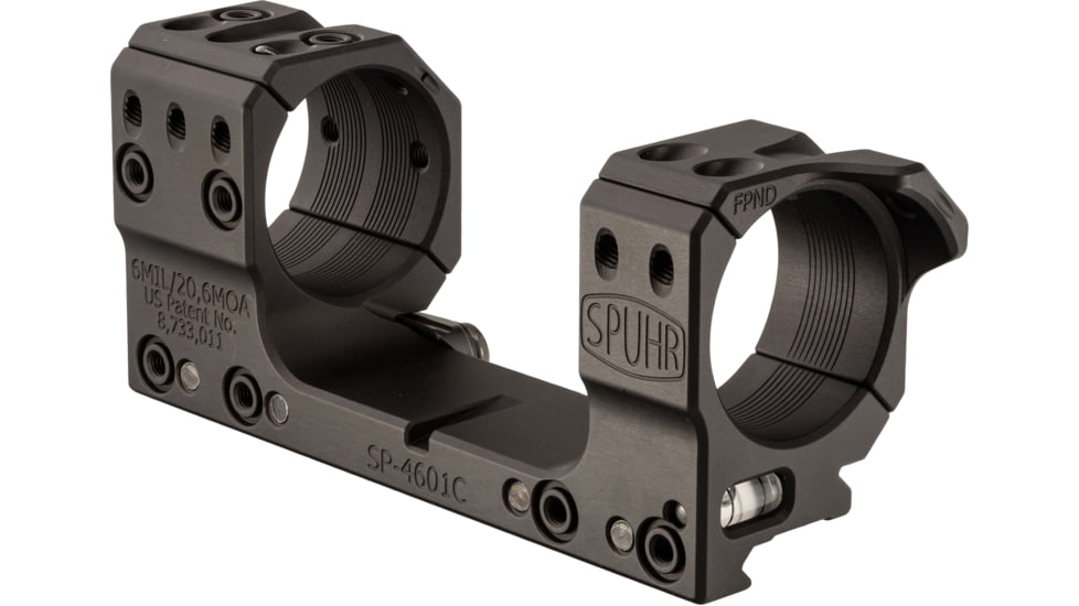 Spuhr Scope Mount 34mm Tube, 30mm, 6Mil, Picatinny Gen3, Black, SP-4601CM
