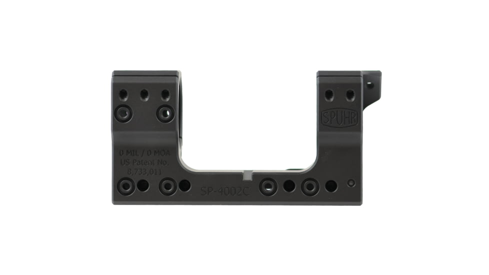Spuhr Scope Mount 34mm Tube, 38mm, 0Mil, Picatinny Gen3, Black, SP-4002CM