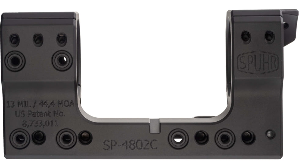 Spuhr Scope Mount 34mm Tube, 38mm, 13Mil, Picatinny Gen3, Black, SP-4802CM