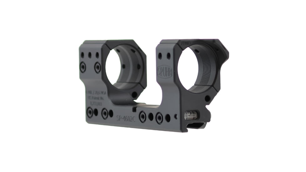 Spuhr Scope Mount 34mm Tube, 38mm, 6Mil, Picatinny Gen3, Black, SP-4602CM