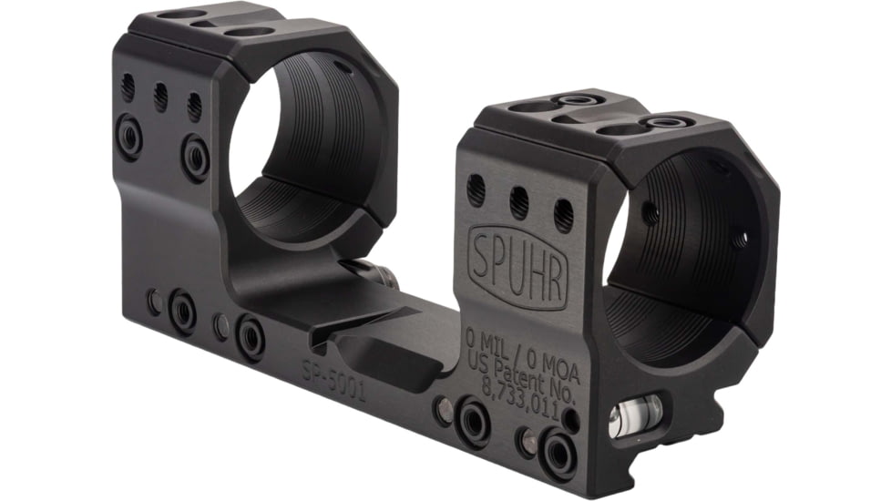 Spuhr Scope Mount 35mm Tube, 30mm, 0Mil, Picatinny, Black, SP-5001M