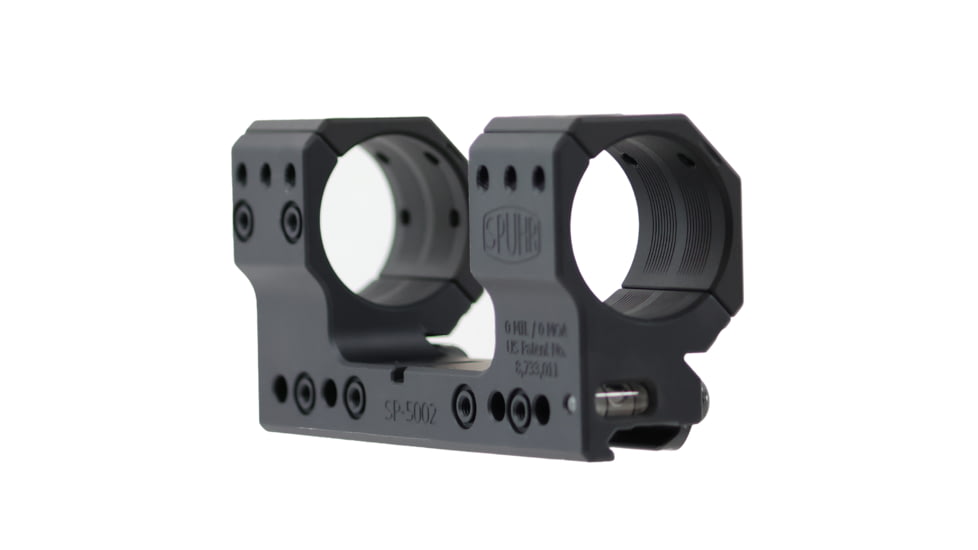 Spuhr Scope Mount 35mm Tube, 38mm, 0Mil, Picatinny, Black, SP-5002M