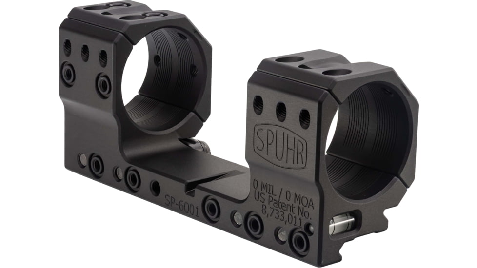 Spuhr Scope Mount 36mm Tube, 30mm, 0Mil, Picatinny, Black, SP-6001M