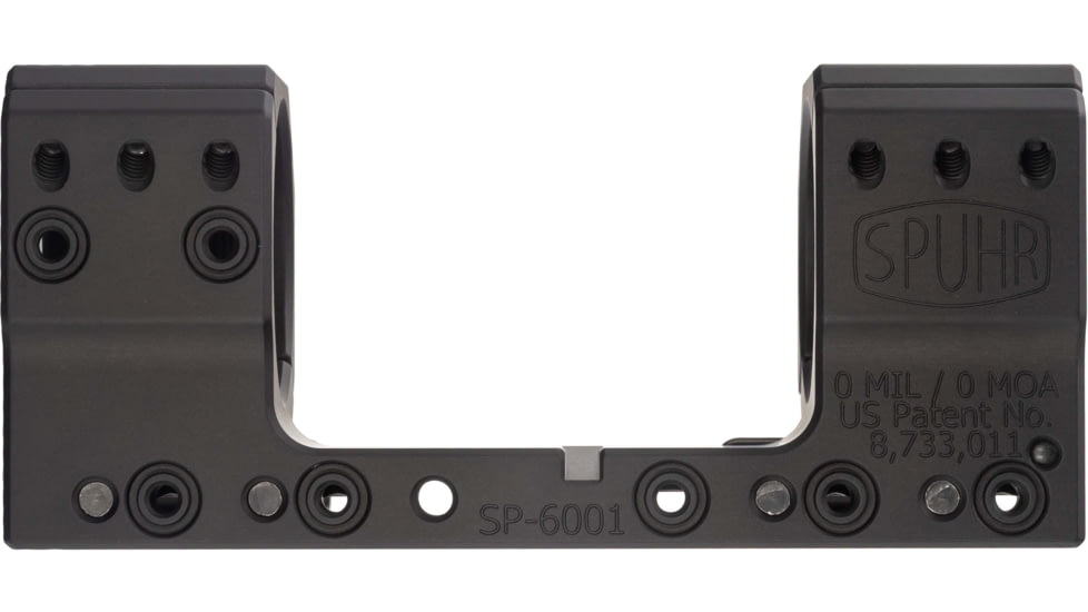 Spuhr Scope Mount 36mm Tube, 30mm, 0Mil, Picatinny, Black, SP-6001M