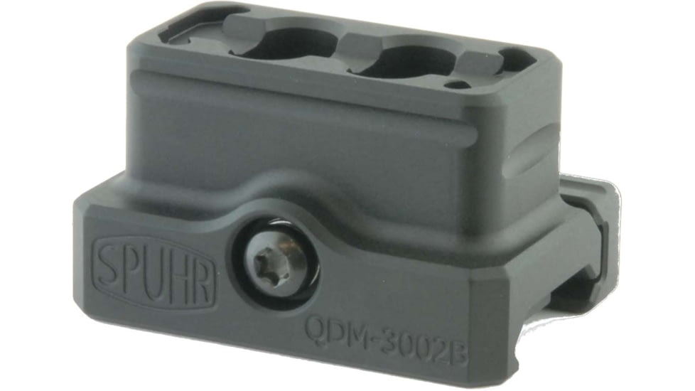 Spuhr Trijicon MRO RDS Mount, Lower 1/3 Co-witness H-42 mm/1.65in W-75 g/2.6 oz, Black, QDM-3002B