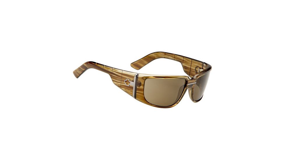 Bronsen Brown Stripe Tortoise Frame, Bronze Polarized Lens 671065316074
