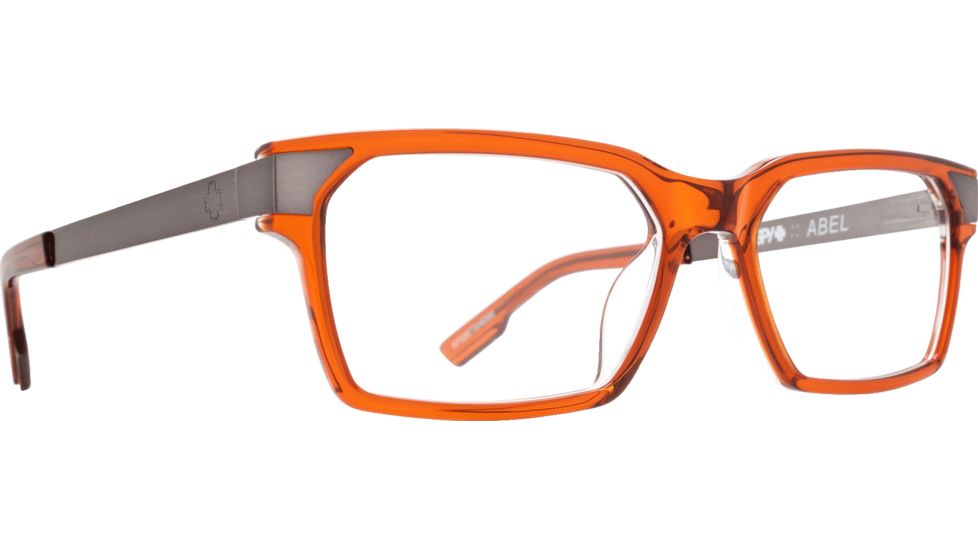 Spy Optic Abel Eyeglass Frames, Trans Sepia/Gunmetal Frame, 573357304000