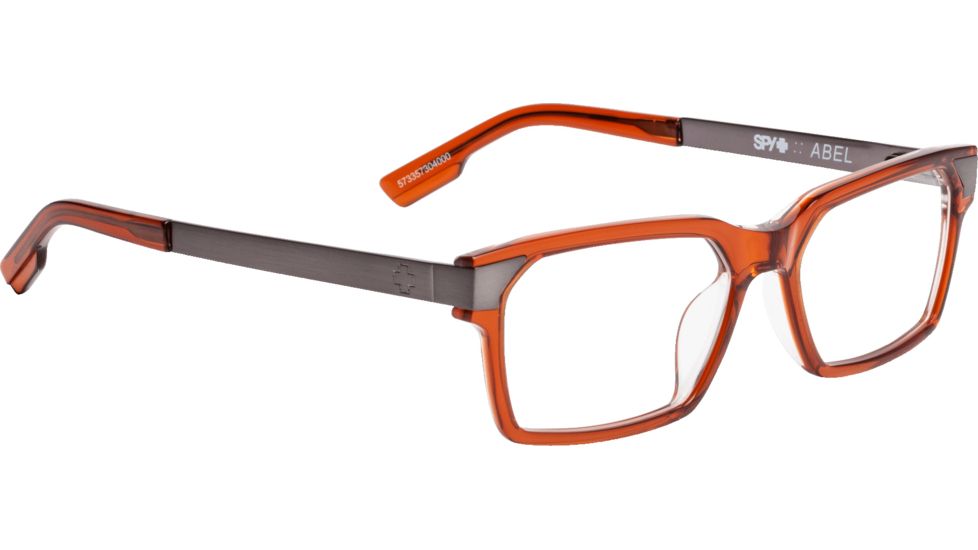 Spy Optic Abel Eyeglass Frames, Trans Sepia/Gunmetal Frame, 573357304000