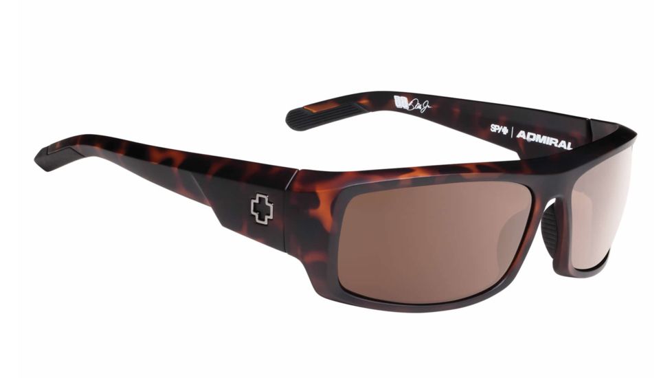 Spy Optic Admiral Bifocal Prescription Sunglasses, Matte Camo Tortoise Frame, Happy Bronze Lens-672350995865BI