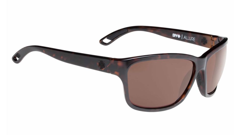 Spy Optic Allure Single Vision Prescription Sunglasses, Classic Tortoise Frame, Happy Bronze Lens-673249808865SV