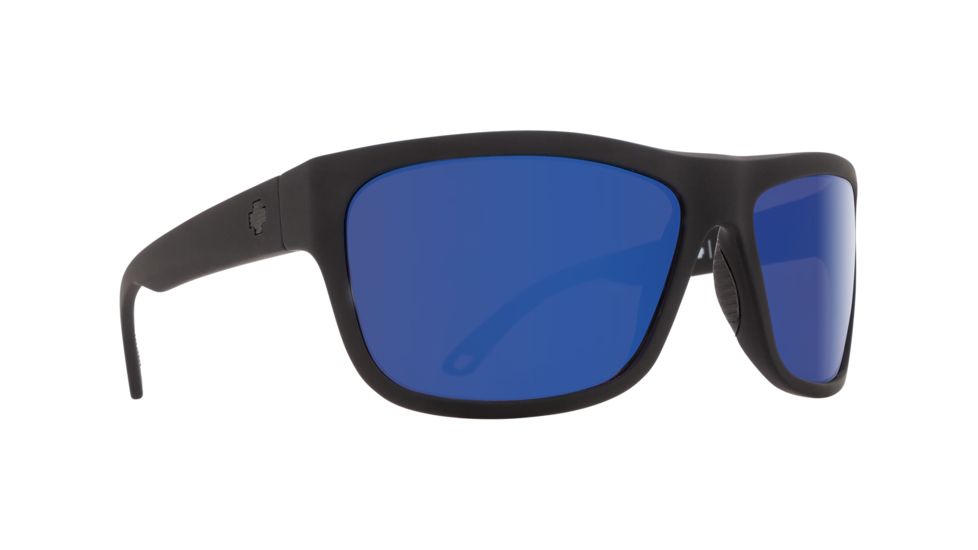 Spy Optic Angler Single Vision Prescription Sunglasses, Soft Matte Black Frame, Polarized, 673237973438SV