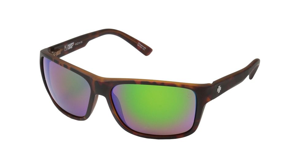Spy Optic Arcylon Eyewear - Unisex - Sunglasses, Soft Matte Dark Tort Frame, Happy Bronze W/green Spectra Lens, 673521109225
