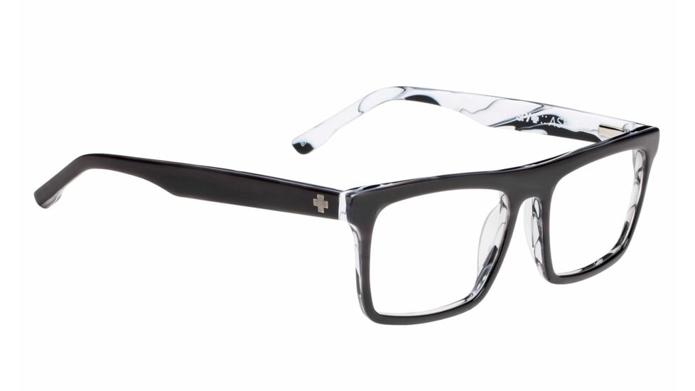 Spy Optic Asher Single Vision Prescription Eyeglasses, Black Horn Frame-573257074000SV