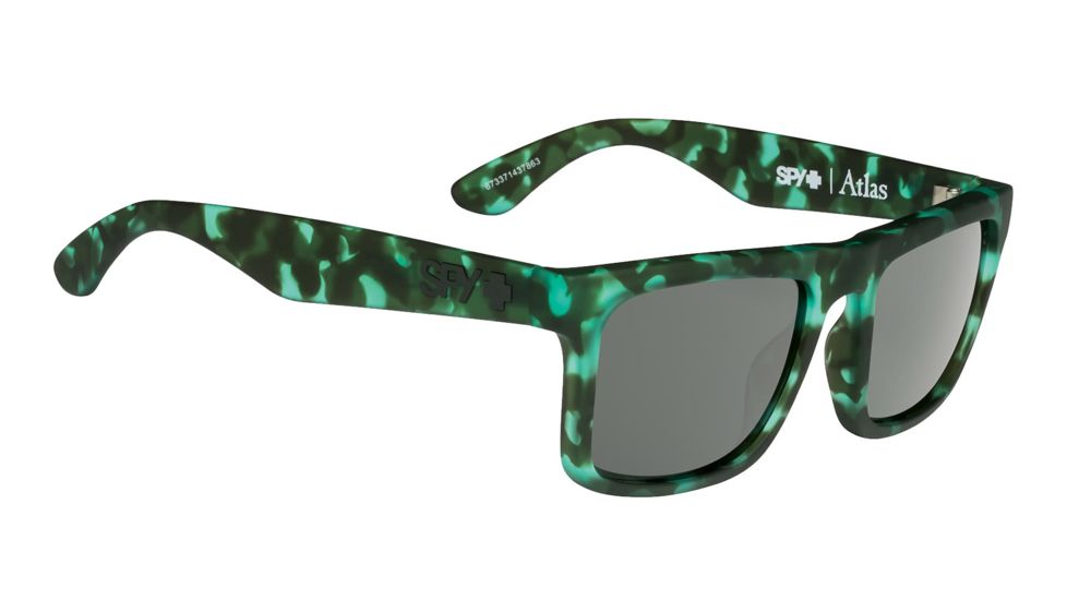Spy Optic Atlas Progressive Prescription Sunglasses, Soft Matte Green Tortoise Frame, 673371437863PR