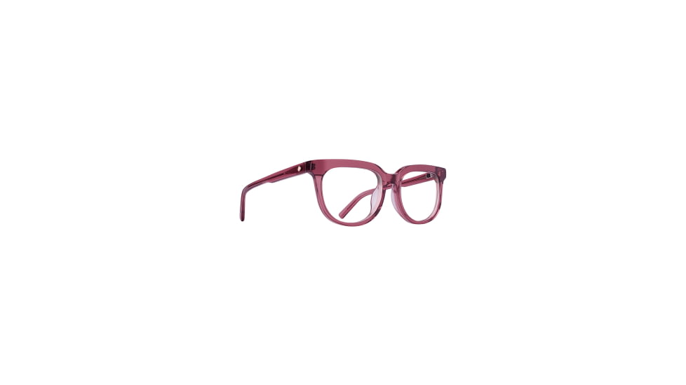Spy Optic Bewilder Optical 53 Sunglasses, Translucent Salmon Frame, Demo w/ Spy+ Lens Print Lens, One Size, 151768