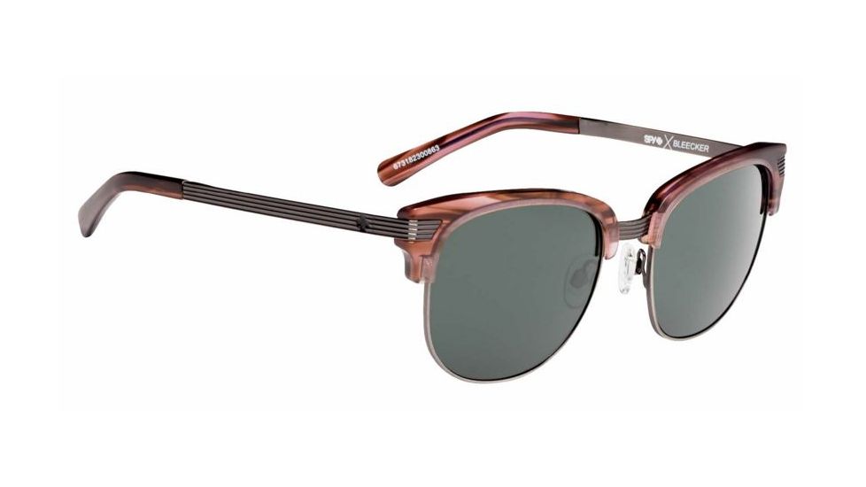 Spy Optic Bleecker Single Vision Prescription Sunglasses, Pink Smoke Frame, 673182300863SV