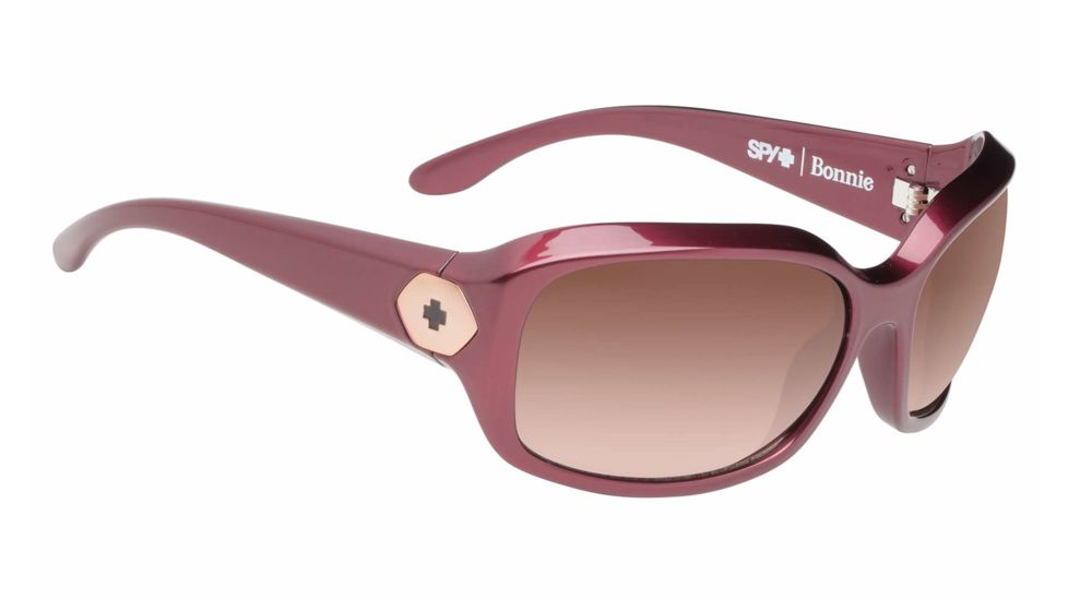Spy Optic Bonnie Sunglasses, Red Sand Frame, Happy Bronze Fade Lens 673251882355