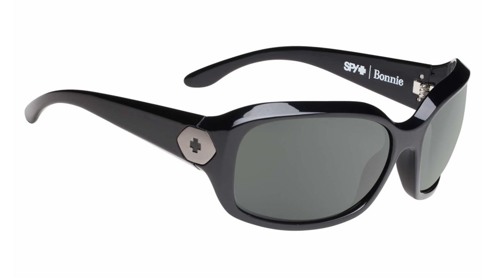 Spy Optic Bonnie Sunglasses, Black Frame, Happy Grey Green Lens 673251887863