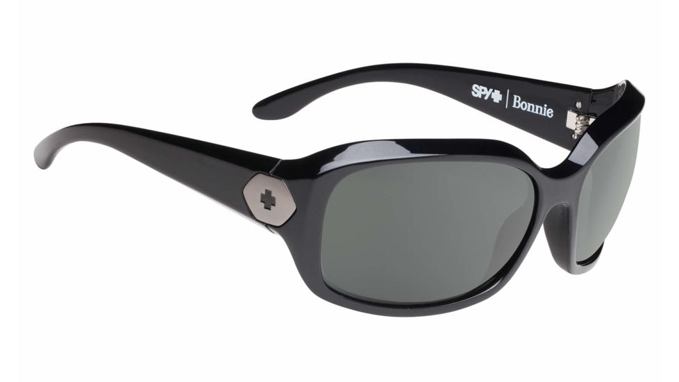 Spy Optic Bonnie Sunglasses, Black Frame, Happy Grey Green Polar Lens 673251887864