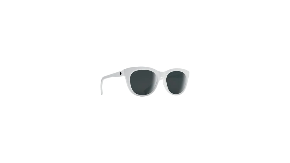 Spy Optic Boundless Women's Sunglasses, Matte White Frame, Gray w/ Black Spectra Mirror Lens, Medium/Large, 162950