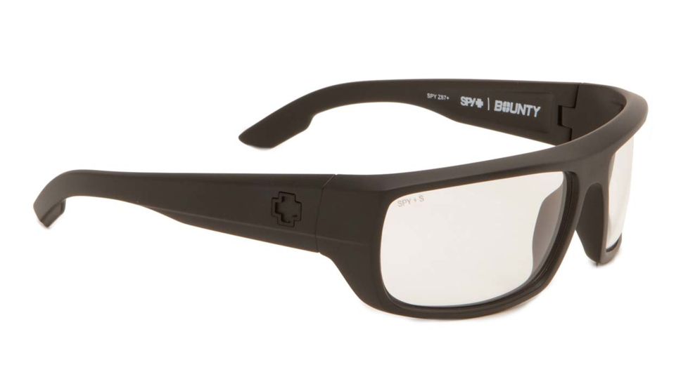 Spy Optic Bounty Bifocal Prescription Sunglasses, Matte Black Frame, ANSI Clear Lens-673017374094BI