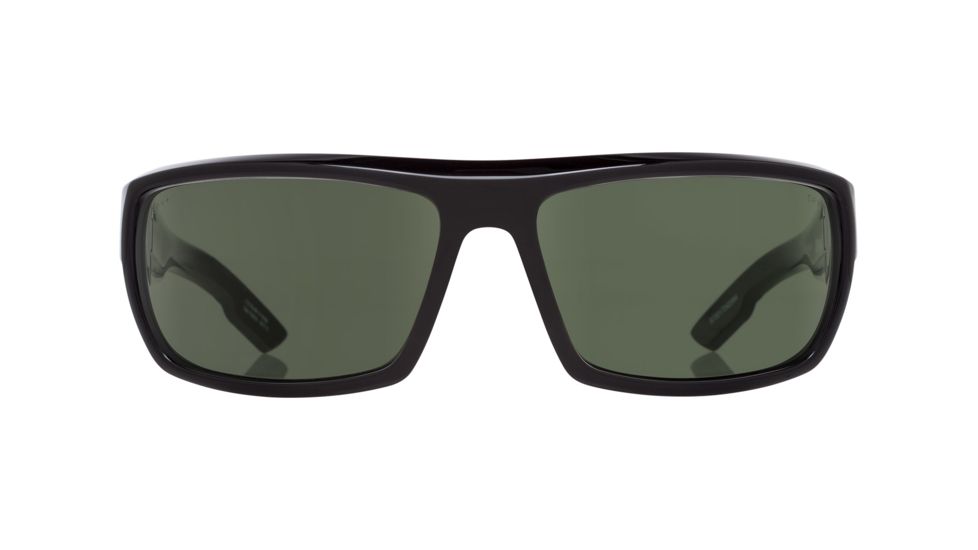 Spy Optic Bounty Sunglasses, Black ANSI Rx Frame, Happy Gray/Green Lens, 673017242863