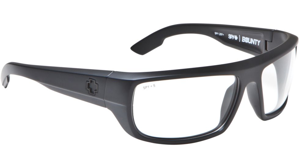 Spy Optic Bounty Sunglasses - Black Frame and ANSI Clear Lens 673017038094