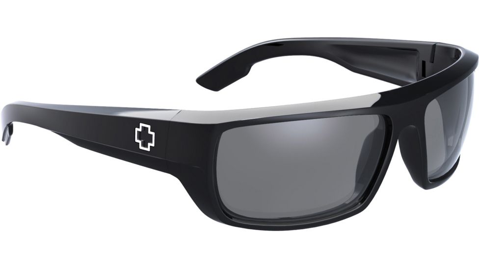 Spy Optic Bounty Sunglasses - Matte Black Frame and ANSI Clear Lens 673017374094