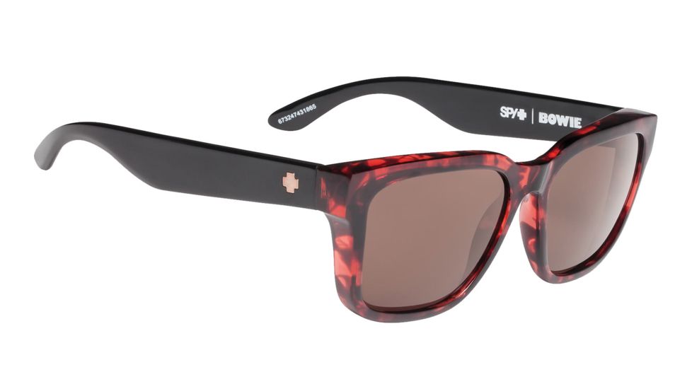 Spy Optic Bowie Bifocal Prescription Sunglasses, Alana Red Tortoise/Black Frame, 673247431865BI