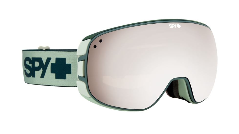 Spy Optic Bravo Ski Goggles - Green FadeFrame, Bronze W/ Silver Mirror &amp; Persimmon   Lens, 313222164387