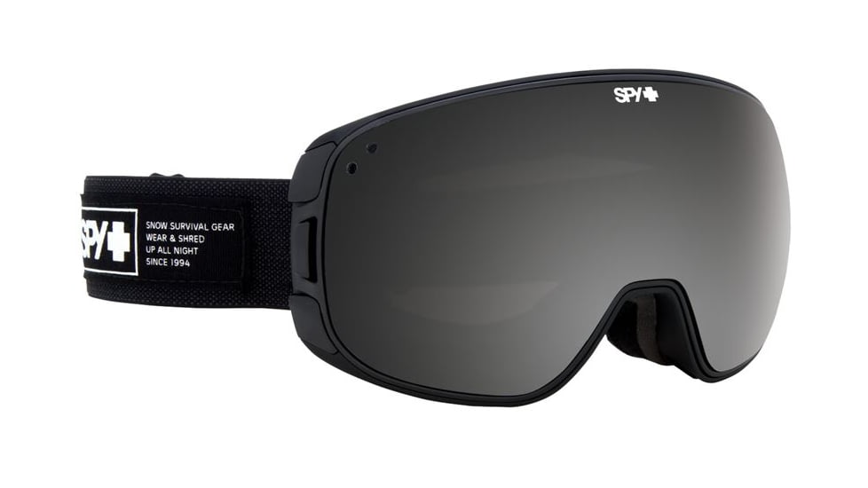 Spy Optic Bravo Ski Goggles - Nocturnal Frame, Gray W/ Black Mirror &amp; Persimmon Contact Lens, 313222600849