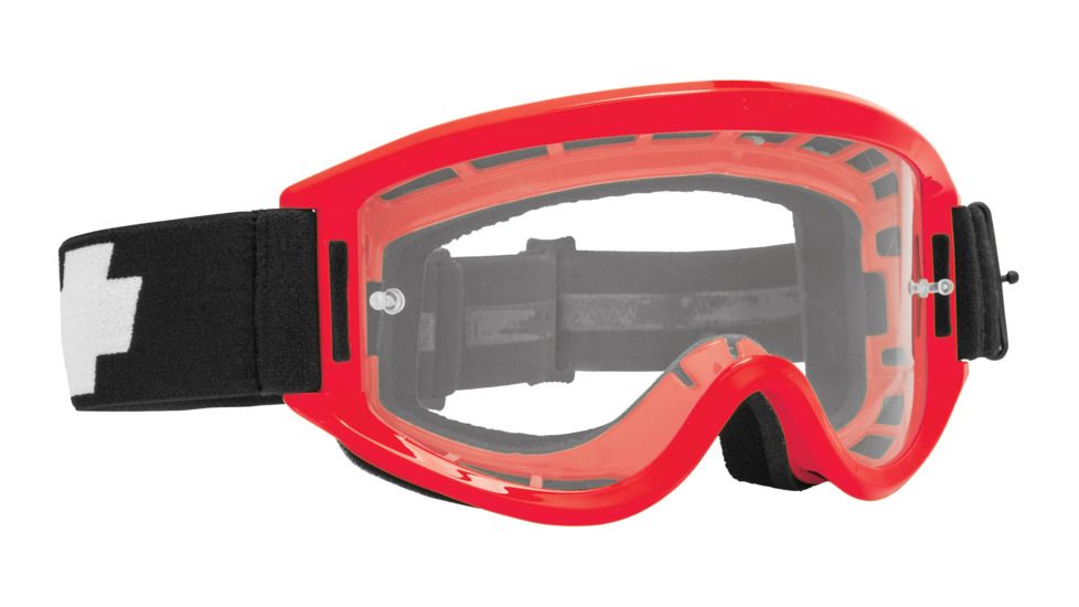 Spy Optic Breakaway Goggles w/Shield Lens Shape, Red  Frame, Clear AFP Lens Color 0323291512100