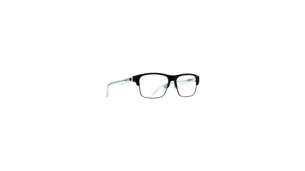 Spy Optic Brody 5050 57 Men's Sunglasses, Matte Black Gloss Crystal Frame, Demo w/ Spy+ Lens Print Lens, Large/Extra Large, 94153
