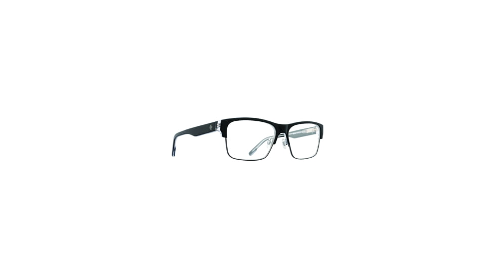Spy Optic Brody 5050 59 Men's Sunglasses, Black Clear Gunmetal Frame, Demo w/ Spy+ Lens Print Lens, Large/Extra Large, 94154