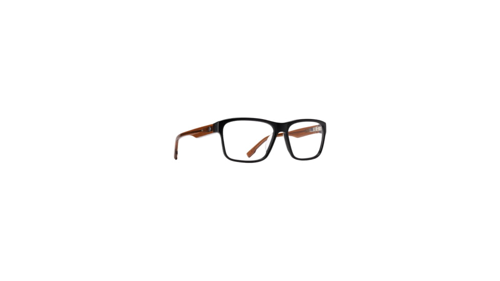 Spy Optic Brody 58 Men's Sunglasses, Matte Black Trans Sepia Frame, Demo w/ Spy+ Lens Print Lens, Medium, 95351
