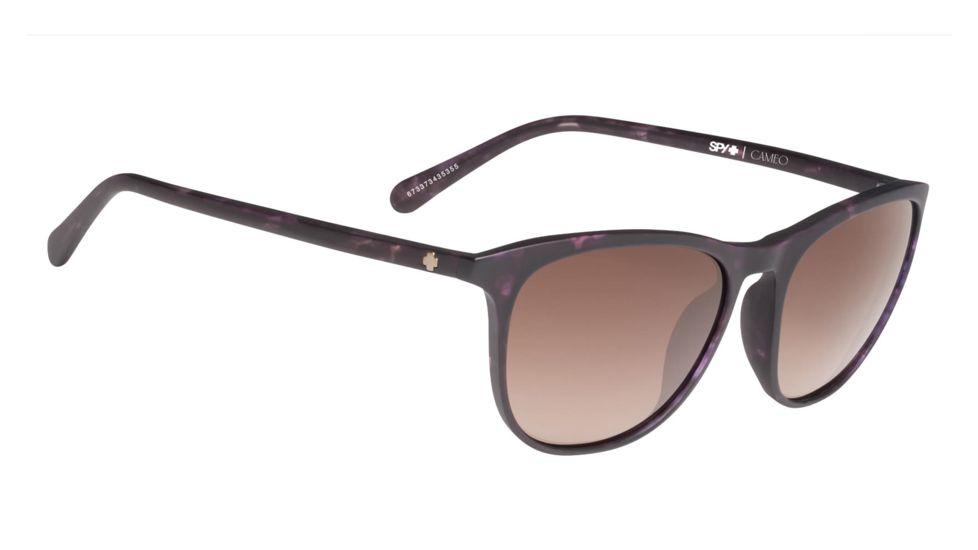 Spy Optic Cameo Progressive Prescription Sunglasses, Soft Matte Purple Tortoise Frame, 673373435355PR